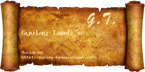 Gyulay Tamás névjegykártya